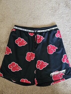 Primitive x Naruto Akatsuki Mesh Shorts